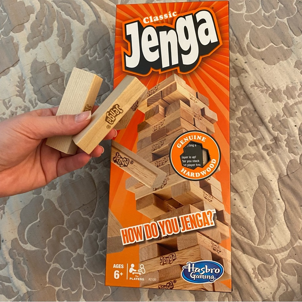 Jenga Classic game - wooden blocks Family game fun!